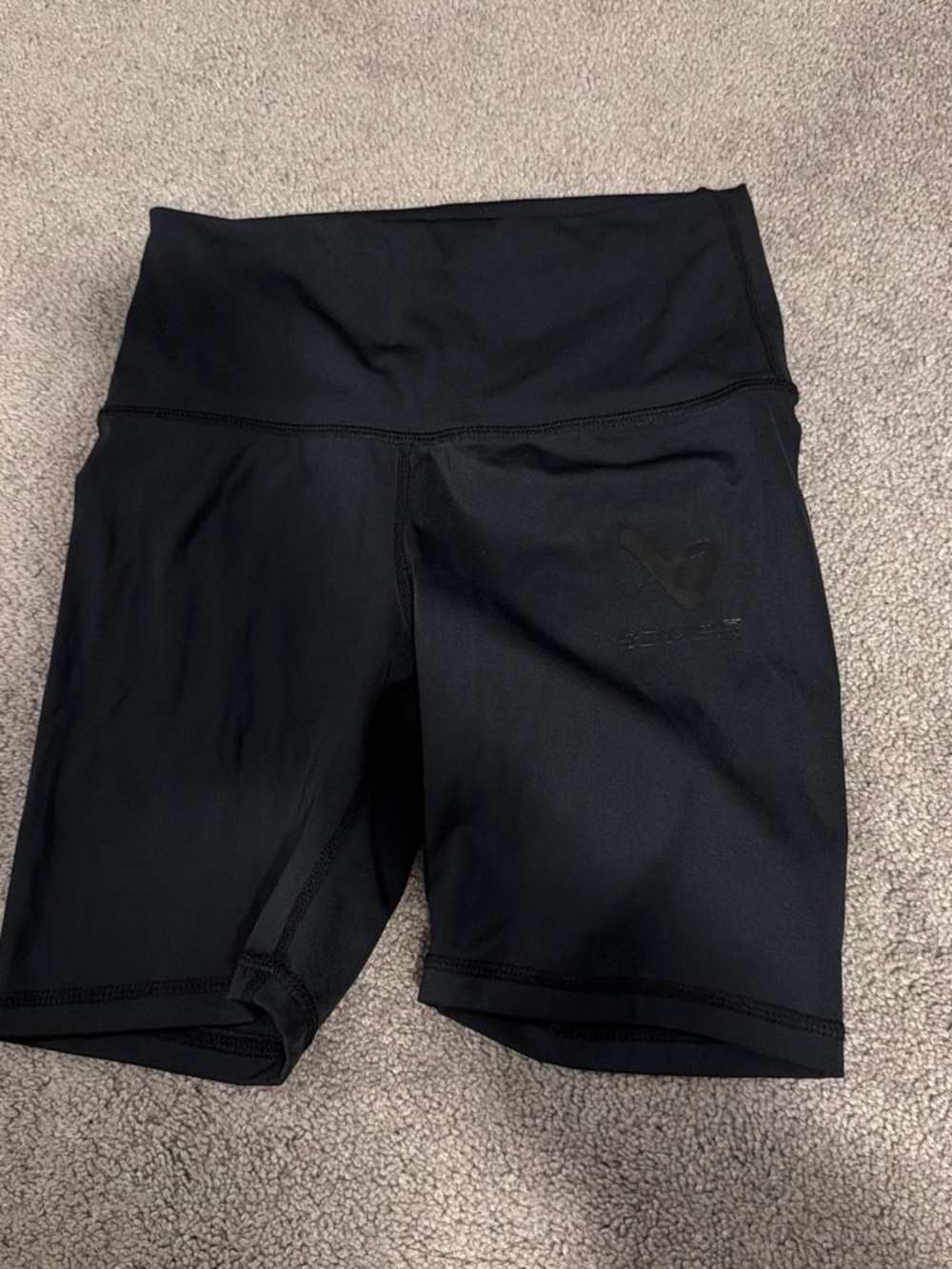 Bauer Black High-Waist Women's Bike Shorts